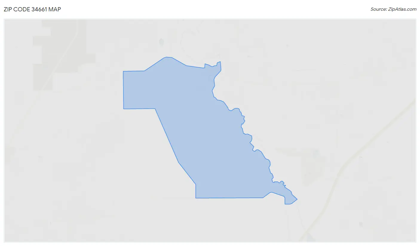 Zip Code 34661 Map