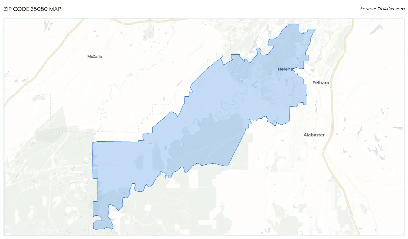 Zip Code 35080 Map