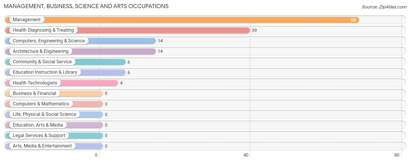 Management, Business, Science and Arts Occupations in Zip Code 35098