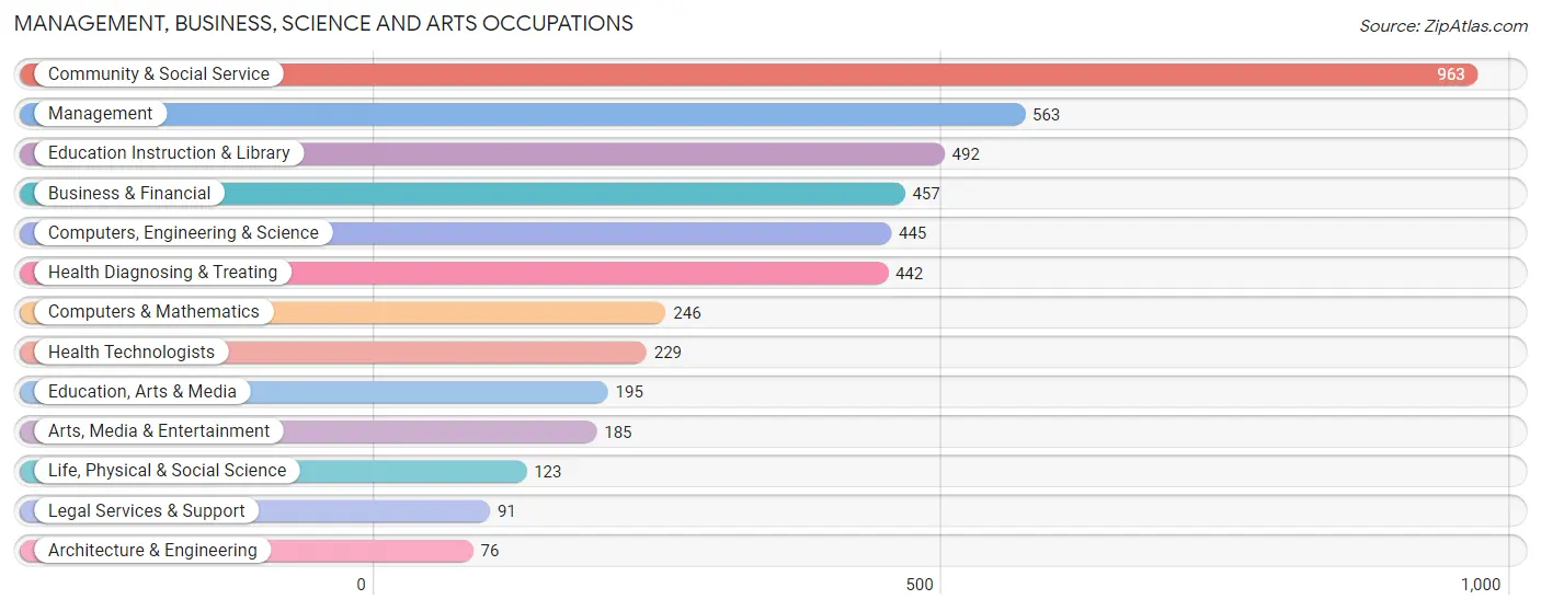 Management, Business, Science and Arts Occupations in Zip Code 35235