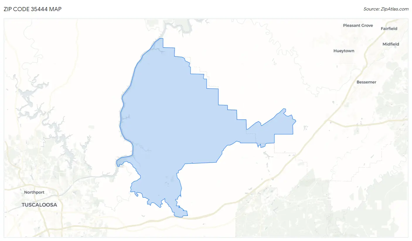 Zip Code 35444 Map