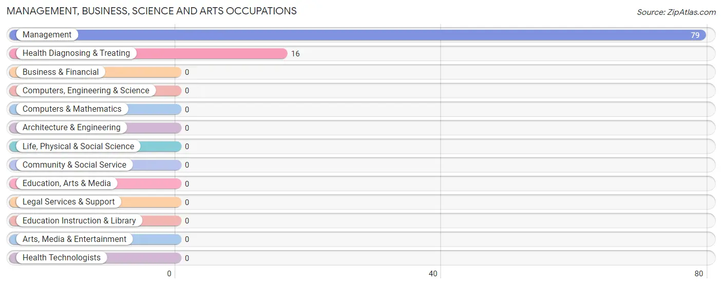 Management, Business, Science and Arts Occupations in Zip Code 35458