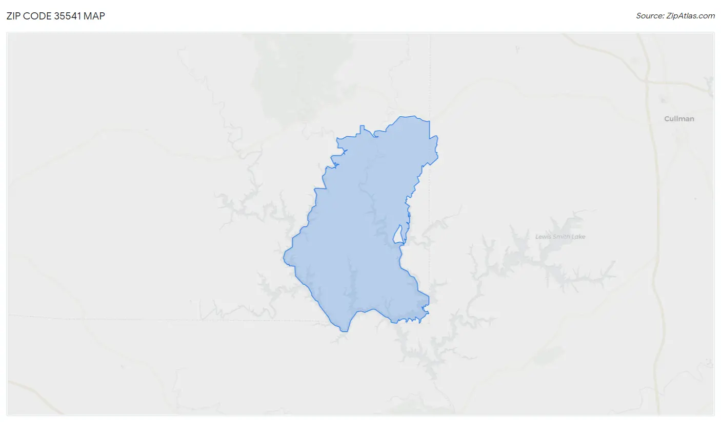 Zip Code 35541 Map