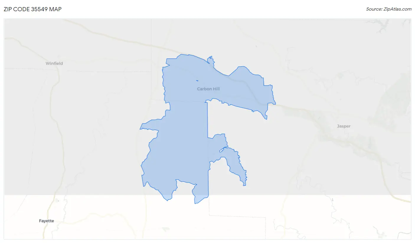 Zip Code 35549 Map