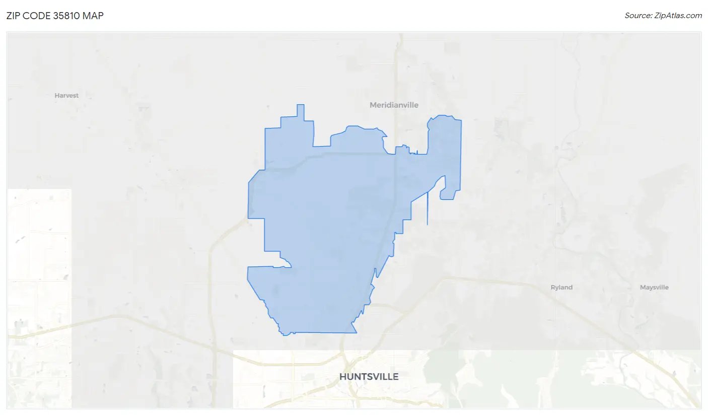 Zip Code 35810 Map