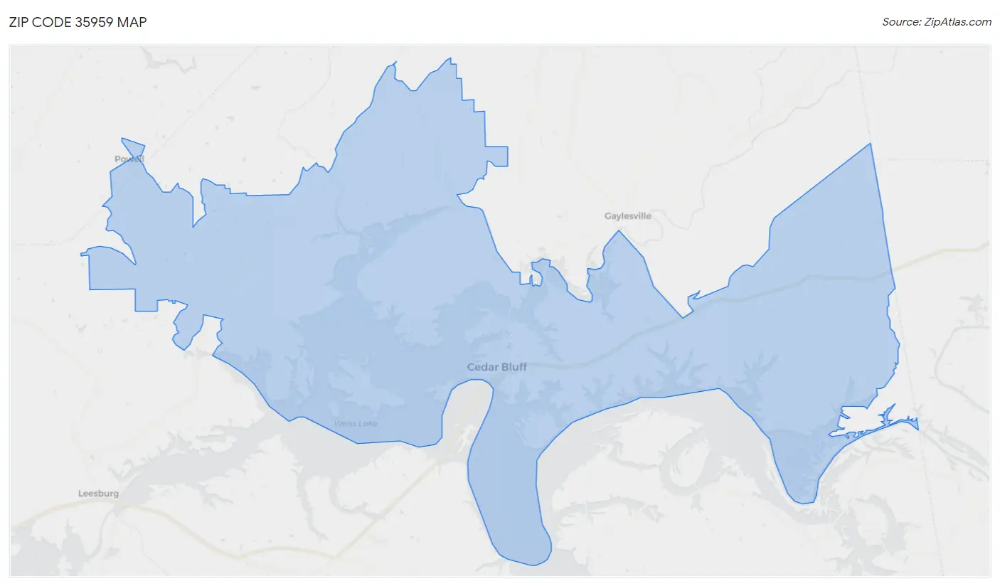 Zip Code 35959 Map