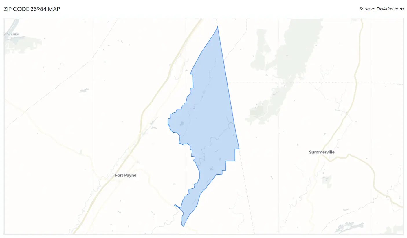 Zip Code 35984 Map