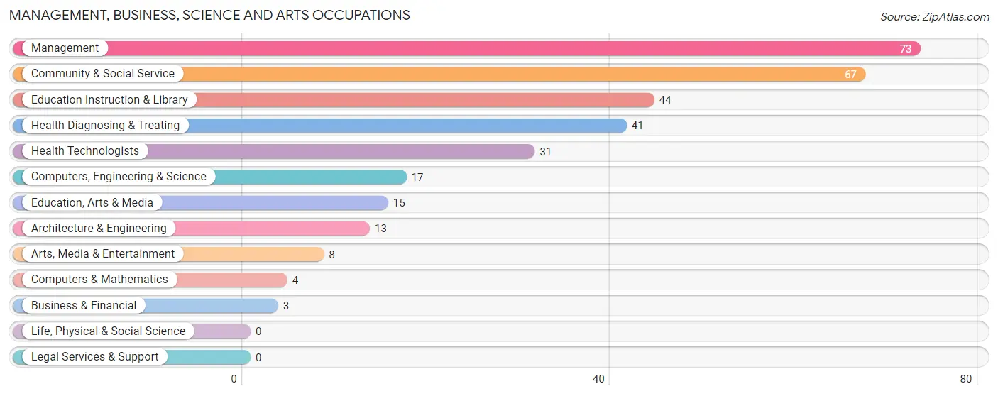 Management, Business, Science and Arts Occupations in Zip Code 36009