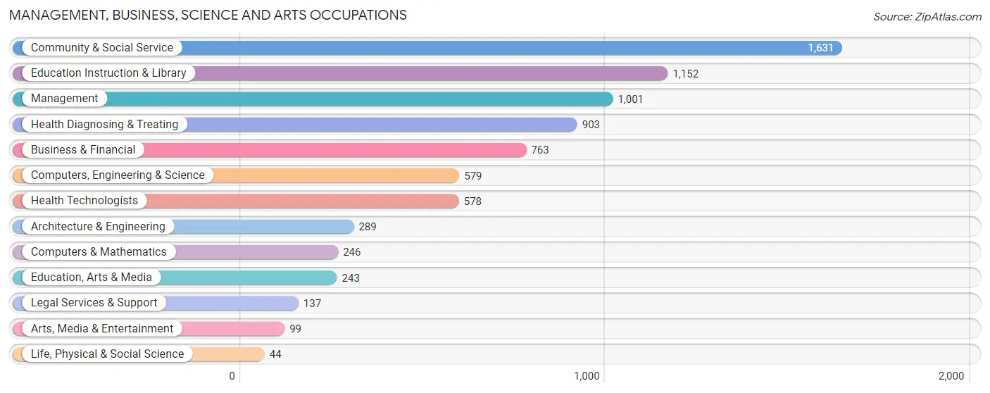 Management, Business, Science and Arts Occupations in Zip Code 36066