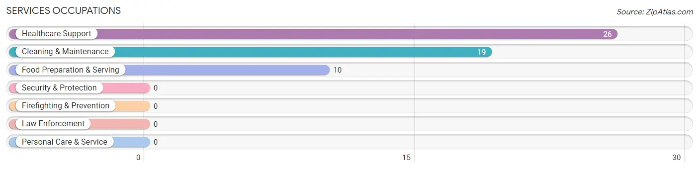 Services Occupations in Zip Code 36205