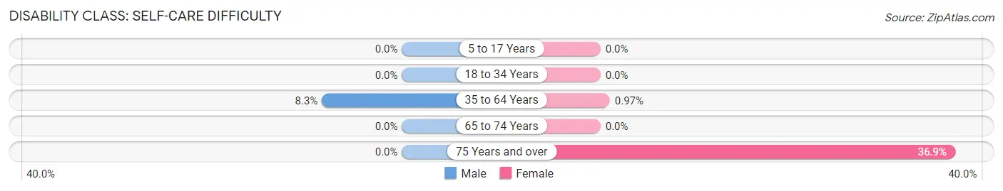 Disability in Zip Code 37178: <span>Self-Care Difficulty</span>