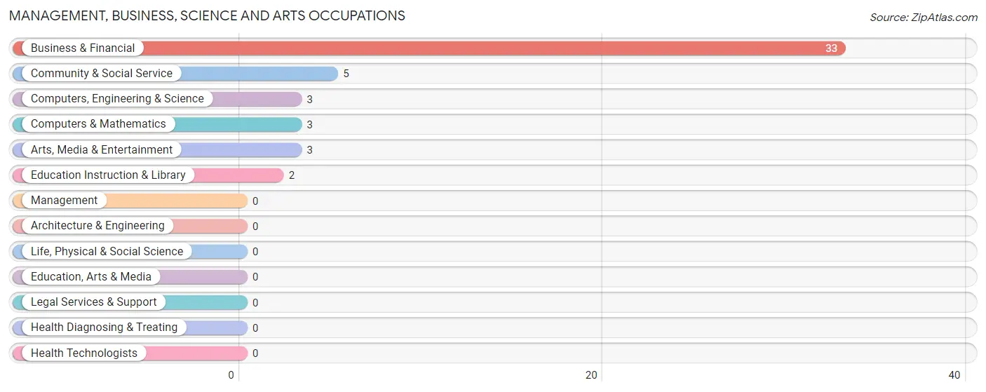 Management, Business, Science and Arts Occupations in Zip Code 37383