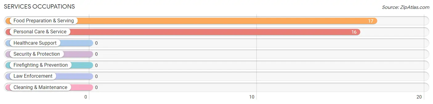 Services Occupations in Zip Code 37383