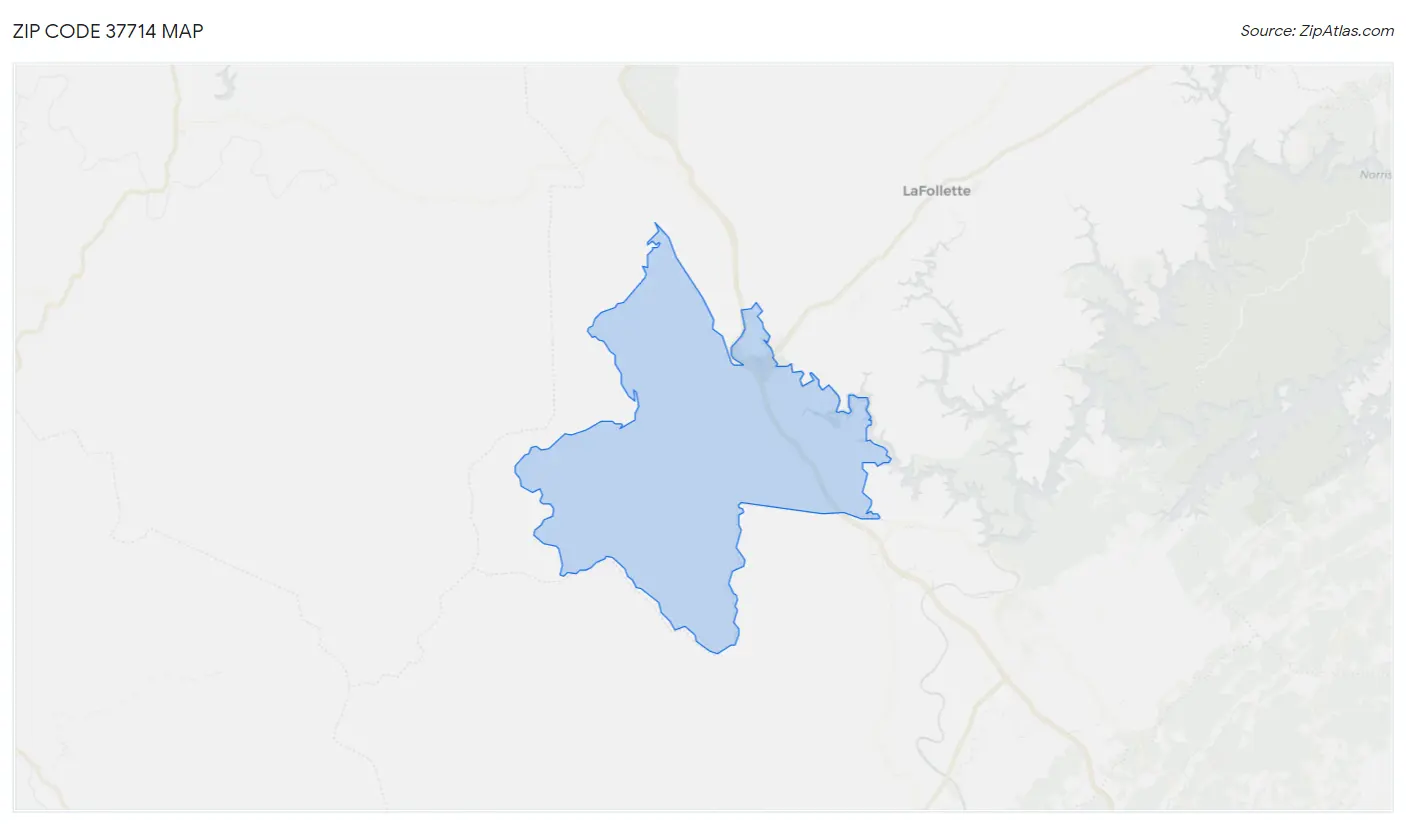 Zip Code 37714 Map