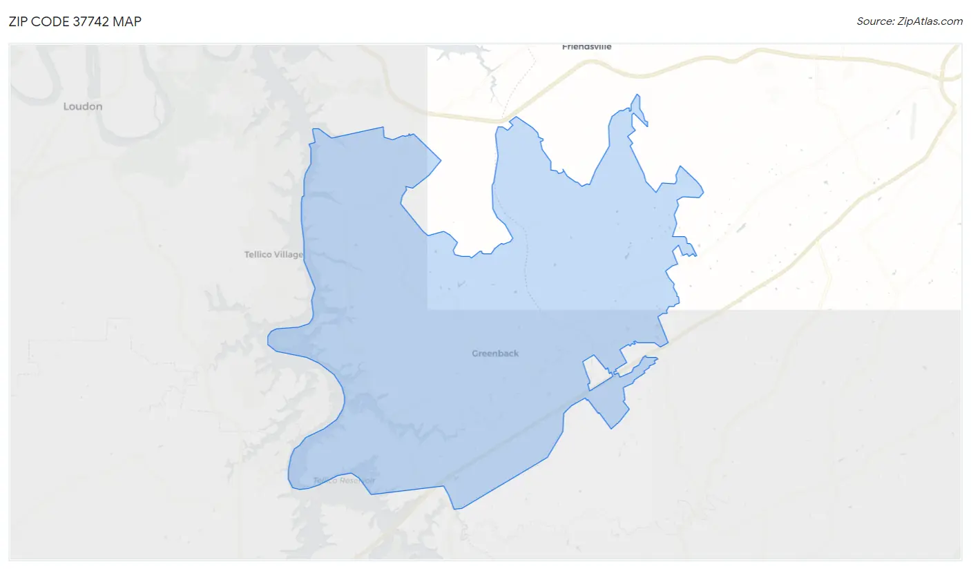 Zip Code 37742 Map