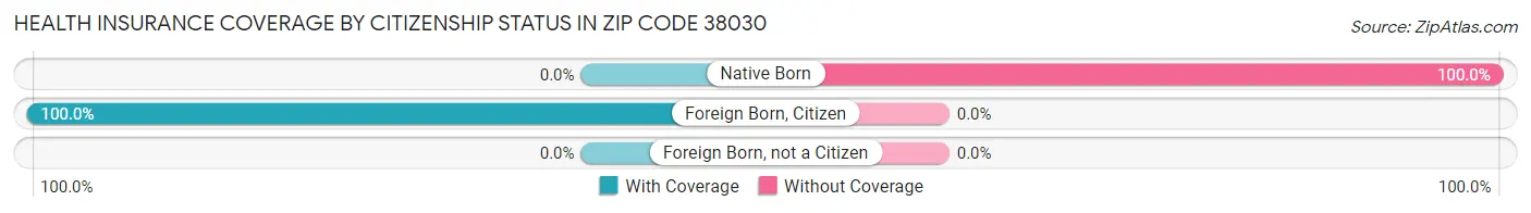 Health Insurance Coverage by Citizenship Status in Zip Code 38030