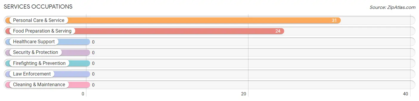 Services Occupations in Zip Code 38152