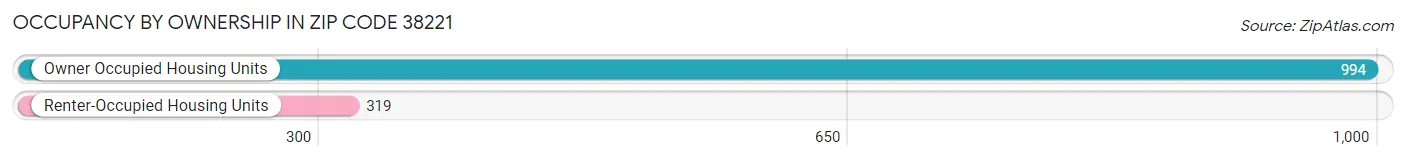 Occupancy by Ownership in Zip Code 38221