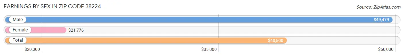 Earnings by Sex in Zip Code 38224