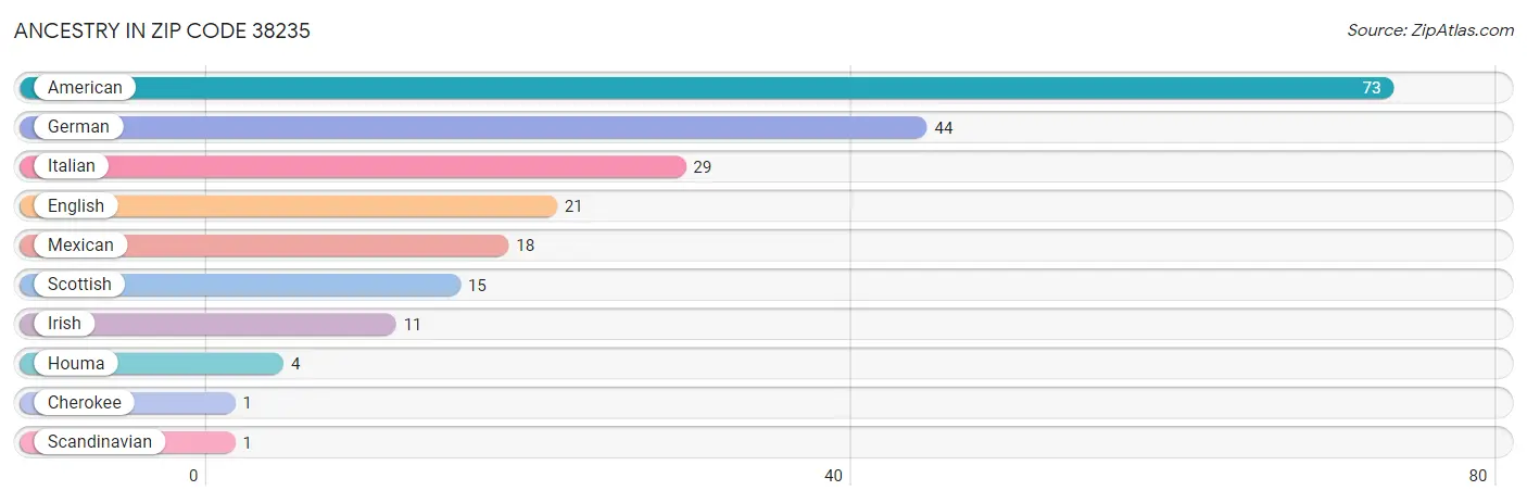 Ancestry in Zip Code 38235