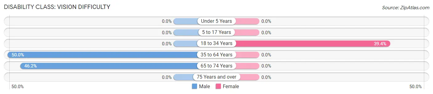 Disability in Zip Code 38471: <span>Vision Difficulty</span>