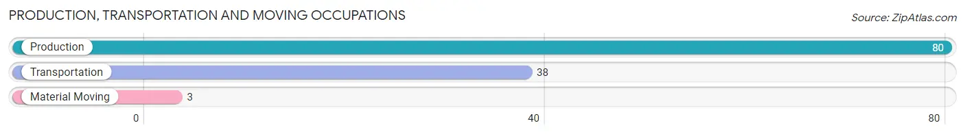 Production, Transportation and Moving Occupations in Zip Code 38551