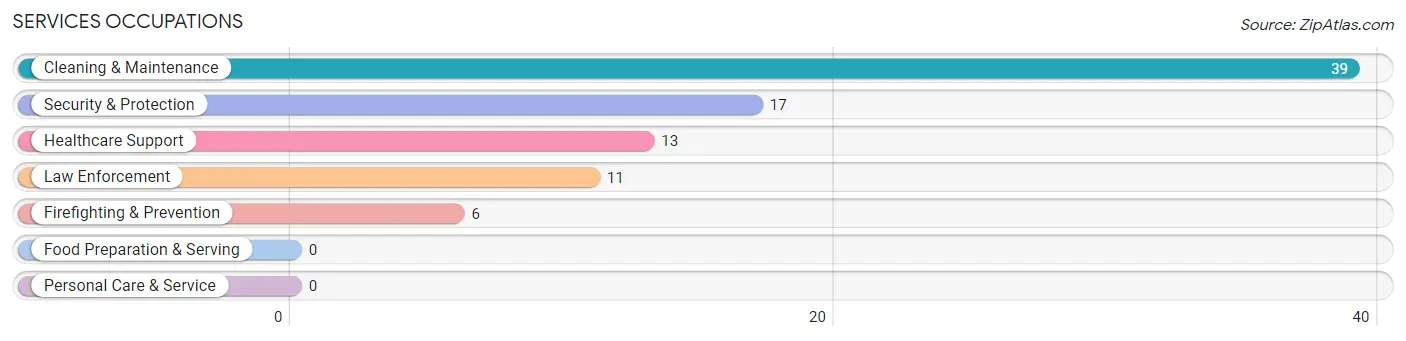 Services Occupations in Zip Code 38575