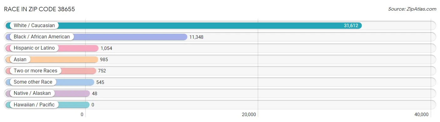 Race in Zip Code 38655