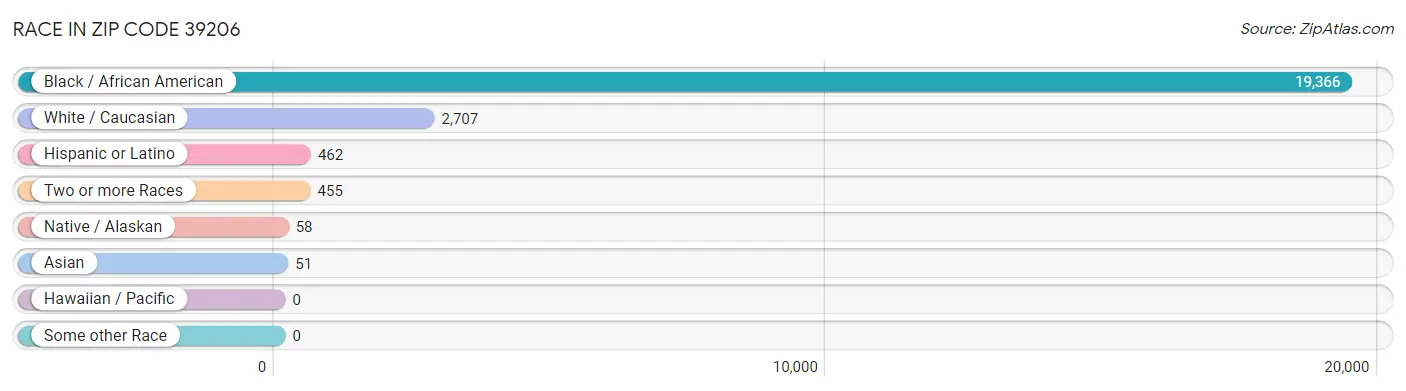 Race in Zip Code 39206