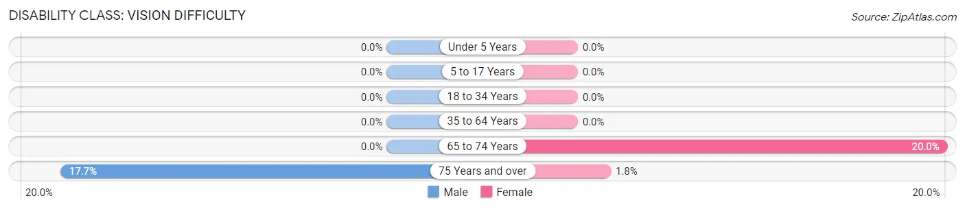 Disability in Zip Code 39841: <span>Vision Difficulty</span>