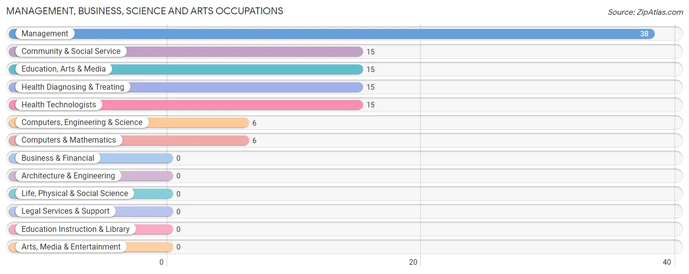 Management, Business, Science and Arts Occupations in Zip Code 40052