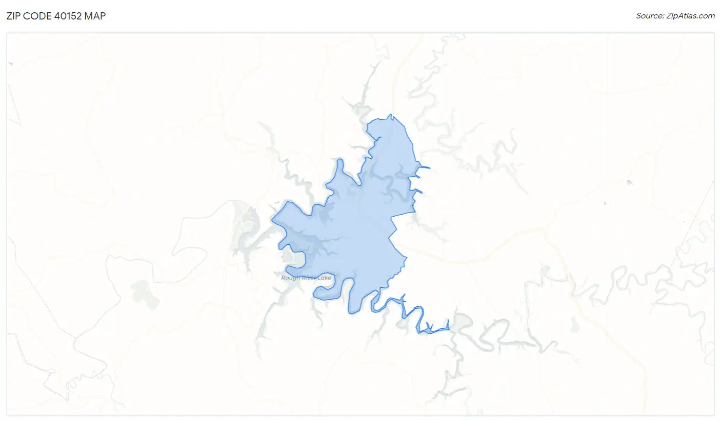 Zip Code 40152 Map