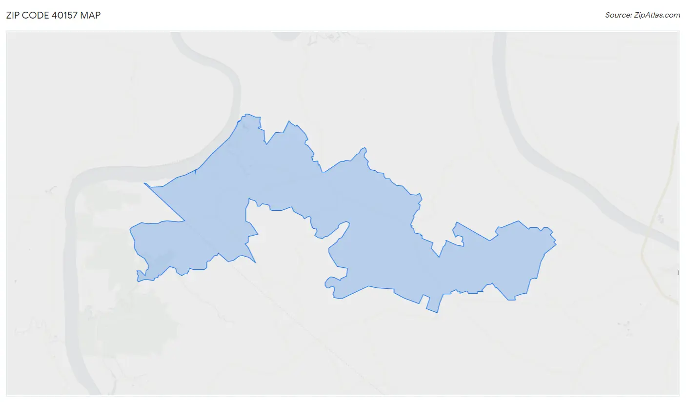 Zip Code 40157 Map