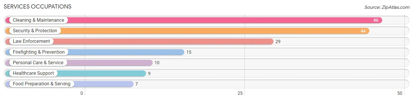 Services Occupations in Zip Code 40177