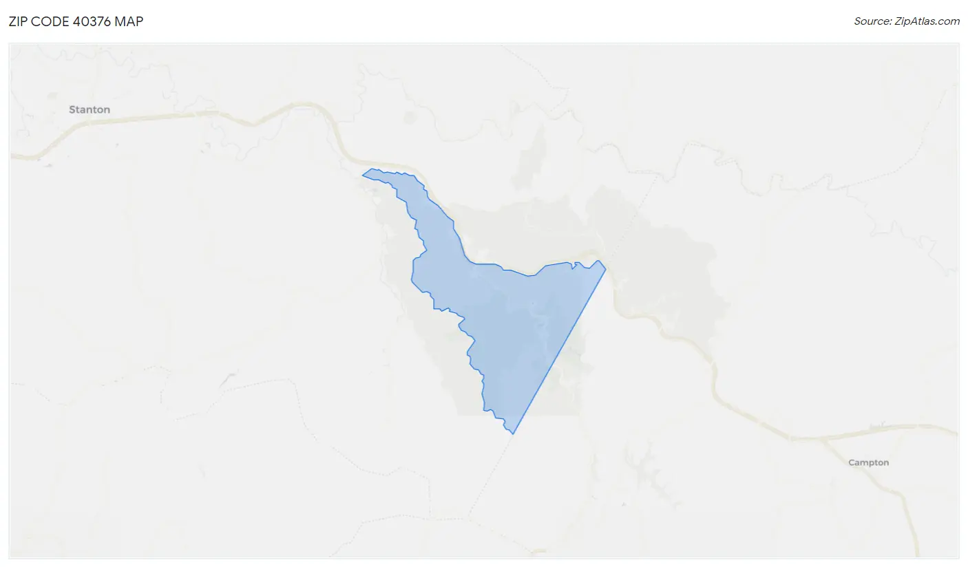 Zip Code 40376 Map