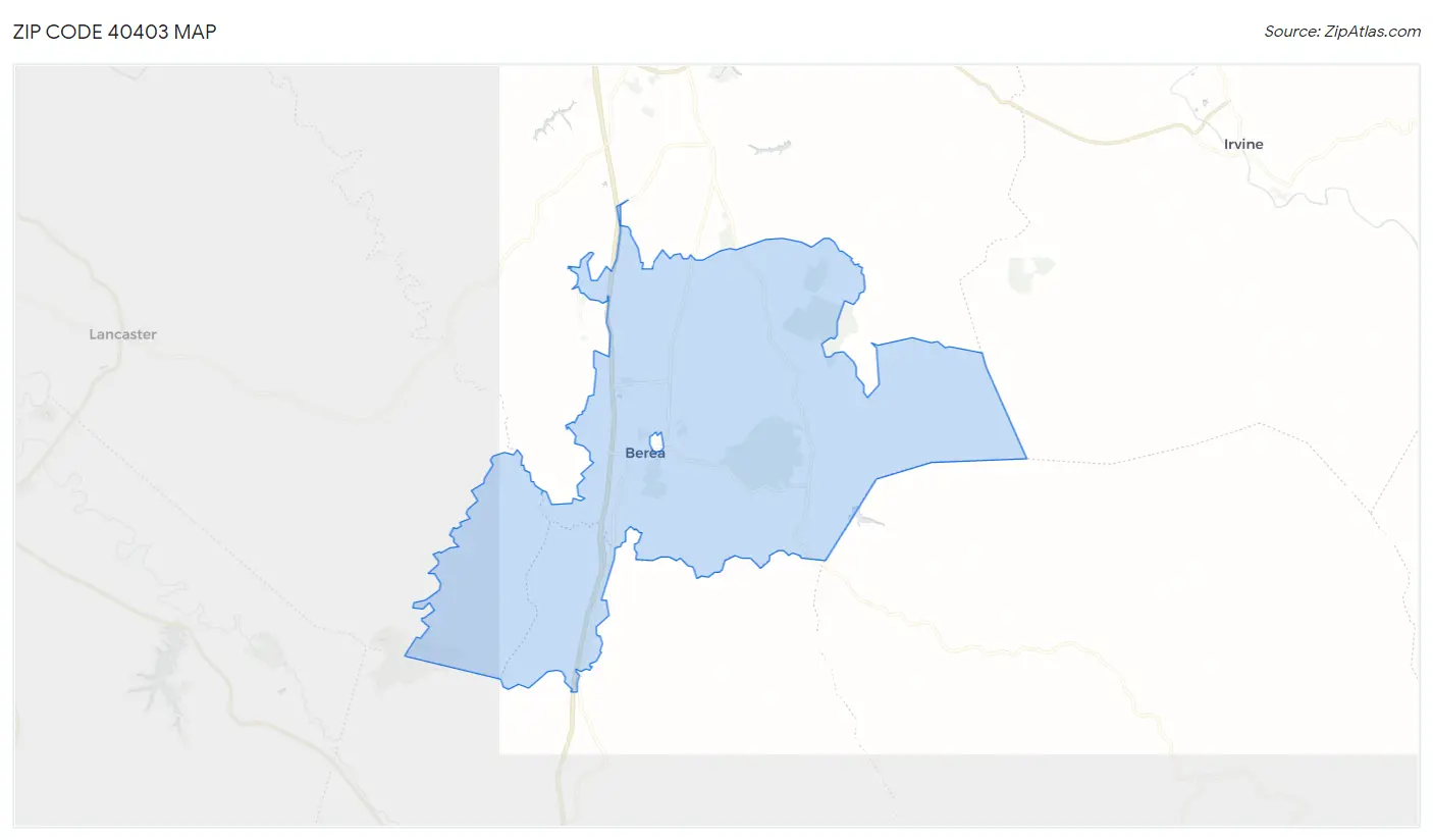 Zip Code 40403 Map