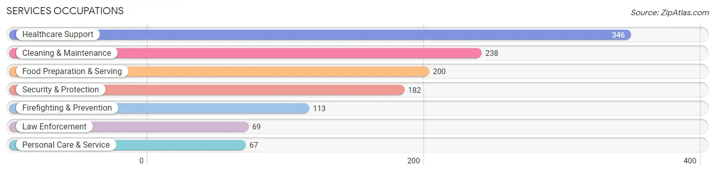 Services Occupations in Zip Code 40484