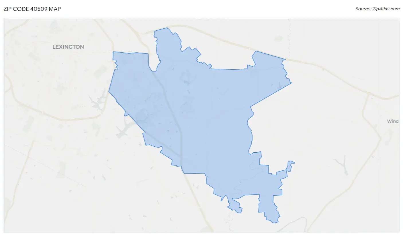 Zip Code 40509 Map