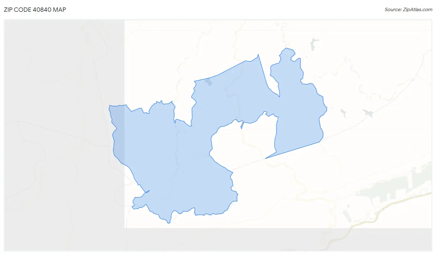 Zip Code 40840 Map