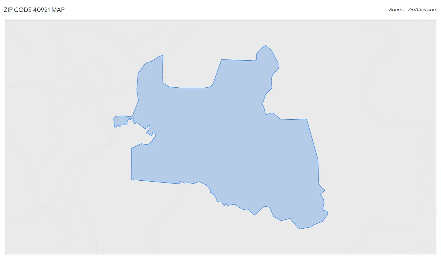 Zip Code 40921 Map