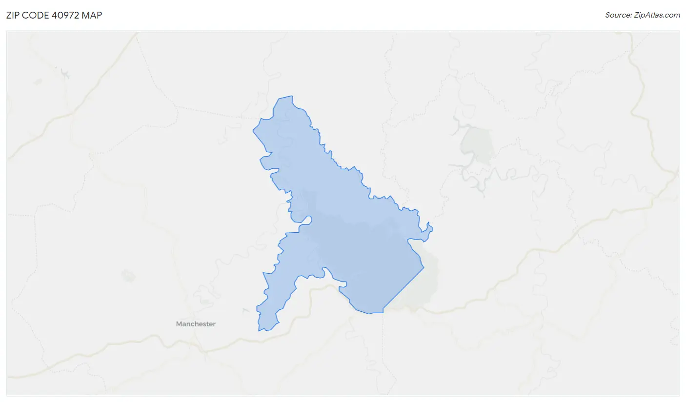 Zip Code 40972 Map