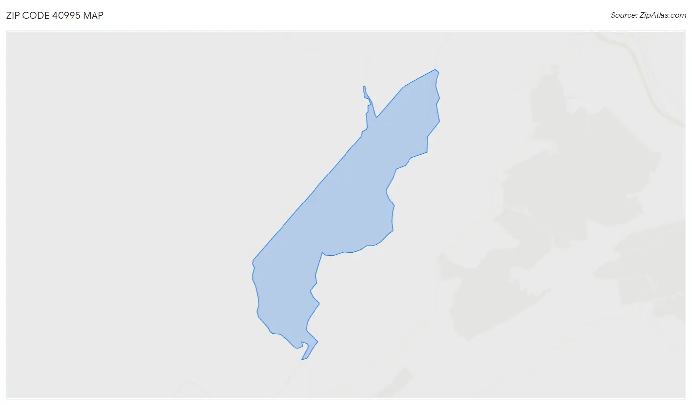 Zip Code 40995 Map