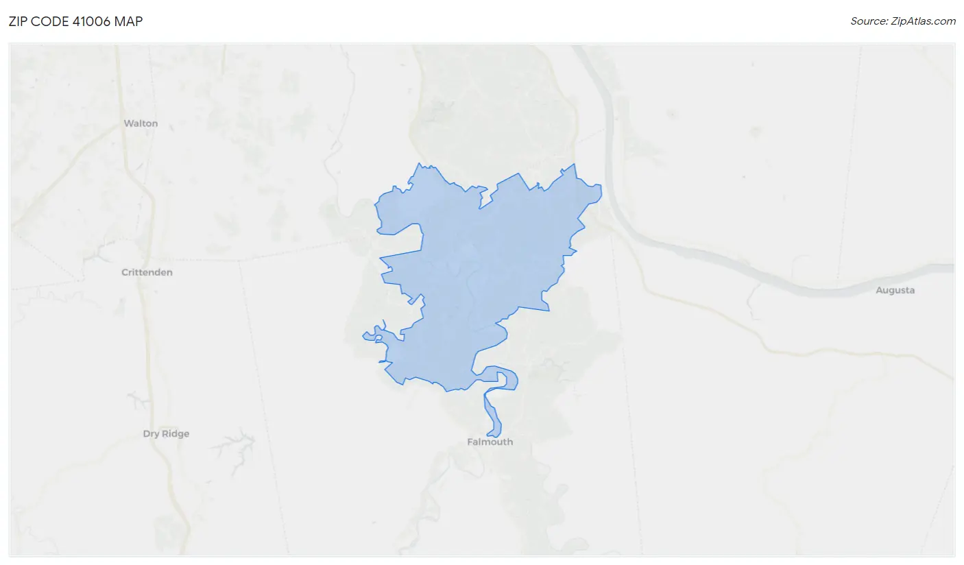 Zip Code 41006 Map