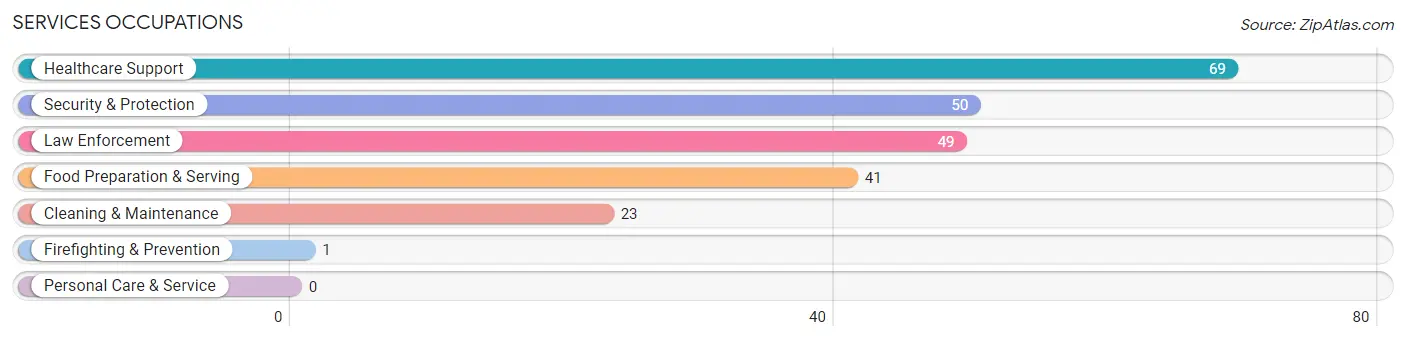 Services Occupations in Zip Code 41006