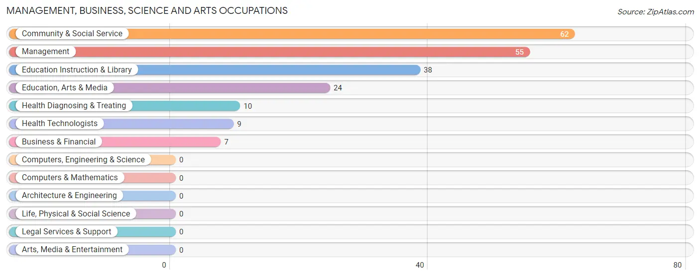 Management, Business, Science and Arts Occupations in Zip Code 41044