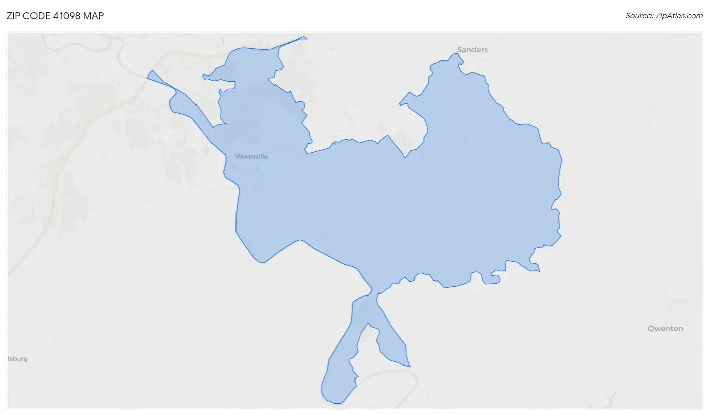 Zip Code 41098 Map