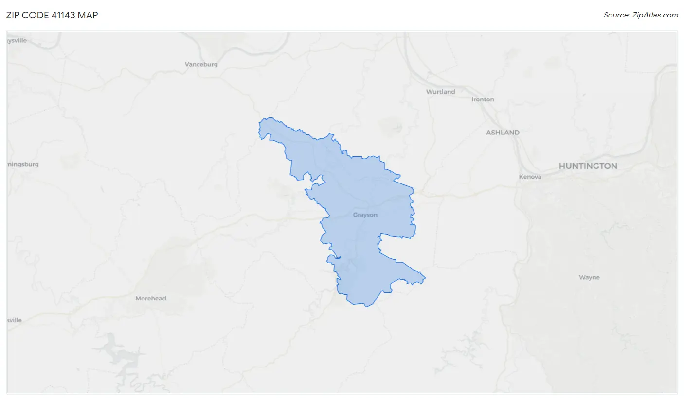 Zip Code 41143 Map