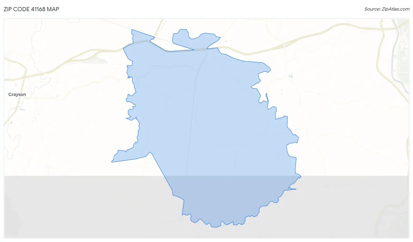 Zip Code 41168 Map