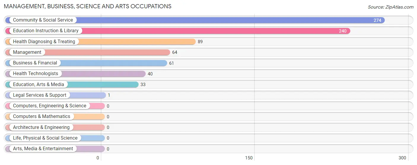 Management, Business, Science and Arts Occupations in Zip Code 41224