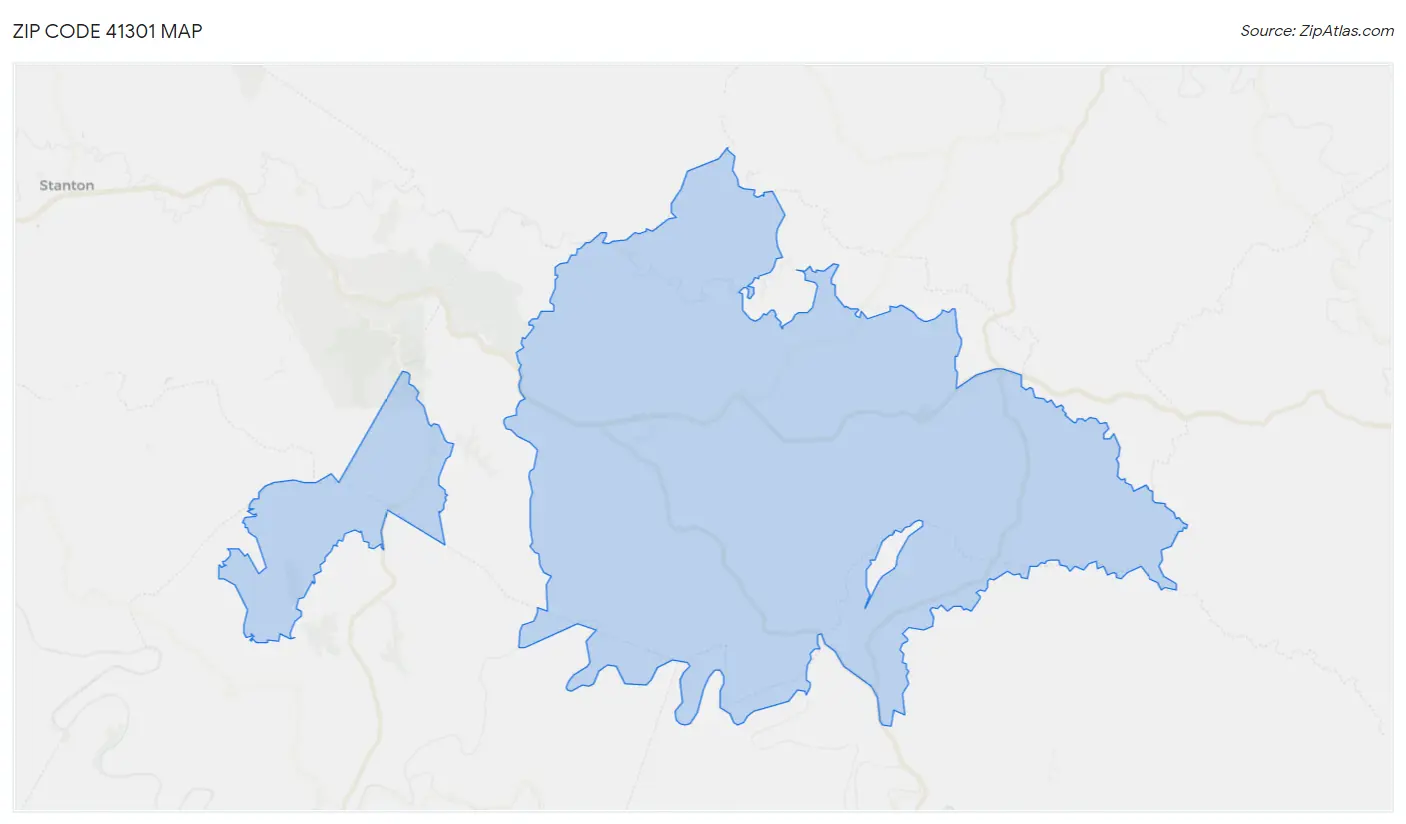 Zip Code 41301 Map